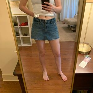Zara denim skort